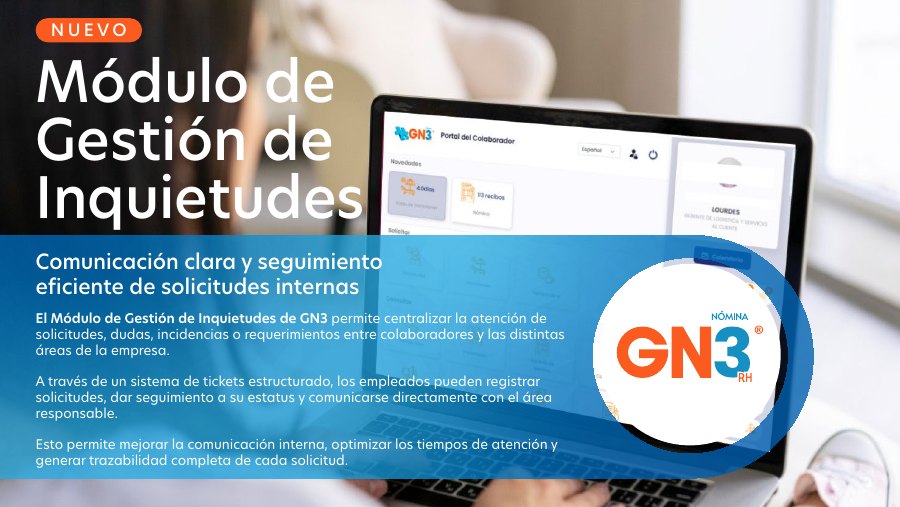Portada del folleto Módulo de Inquietudes GN3