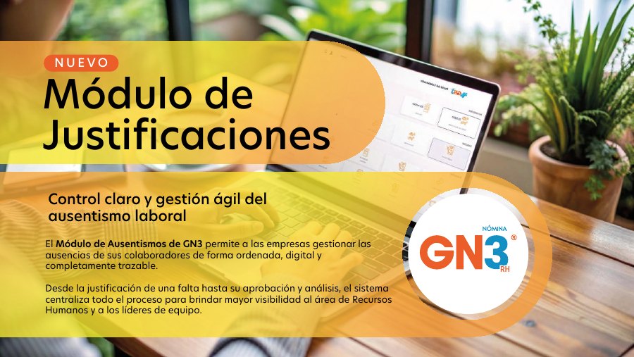 Portada del folleto Módulo de Justificaciones GN3