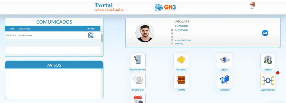 Portal del Empleado GN3